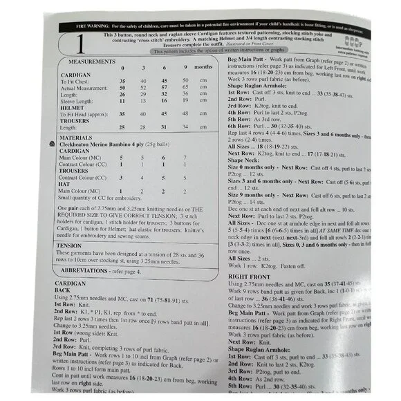 2 Cleckheaton Yarn baby Knitting Pattern Pamphlets Sweaters Hats Dress 1-6 & 0-9 - Picture 7 of 10